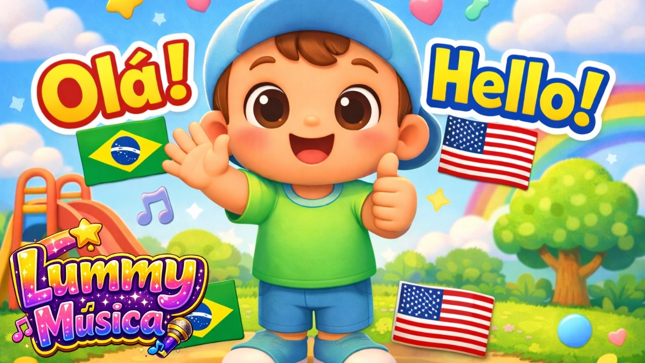 Aprenda Inglês e Português Brincando | Música Infantil Educativa