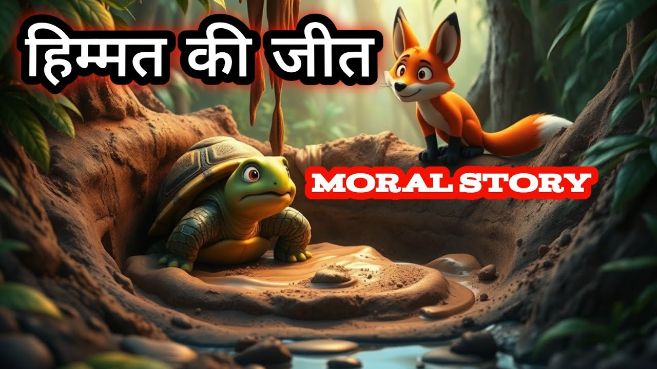 हिम्मत की जीत|चतुर कछुआ और लोमड़ी| हिंदी कहानियाँ|Hindi kahaniya ❤