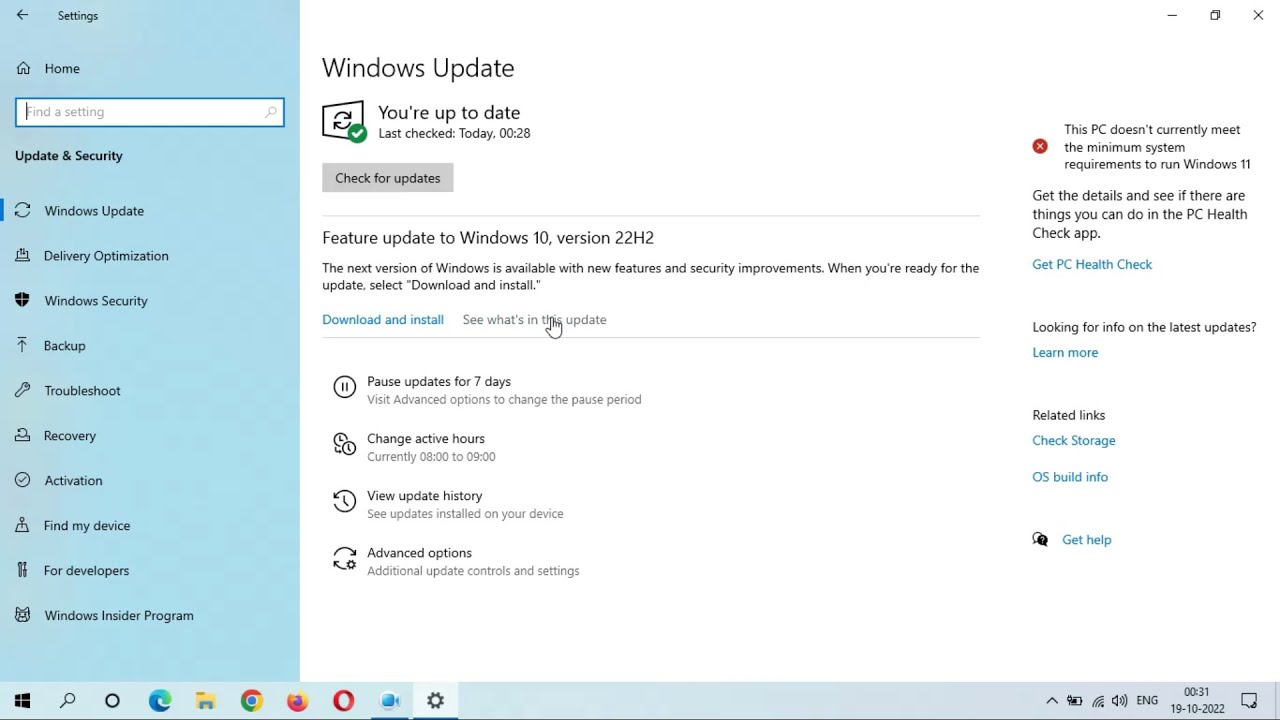 Feature Update to Windows 10, Version 22H2