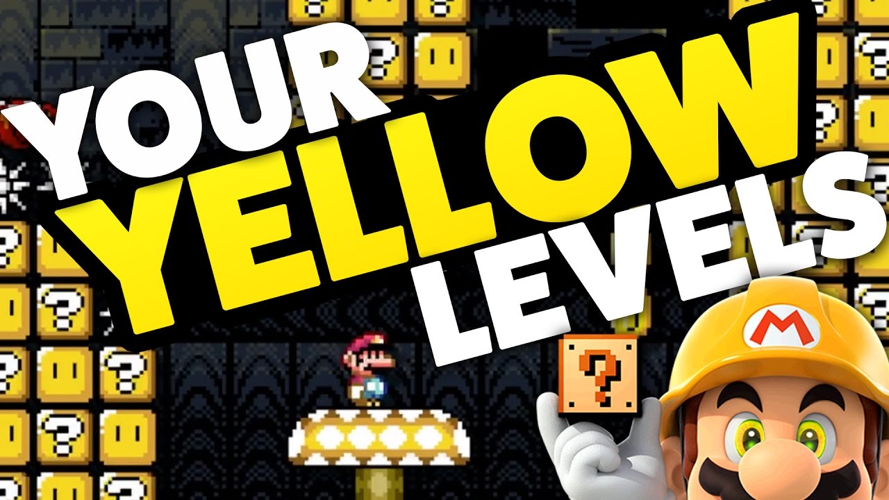 Super Mario Maker - YELLOW LEVELS! - Creation Challenge [#2]