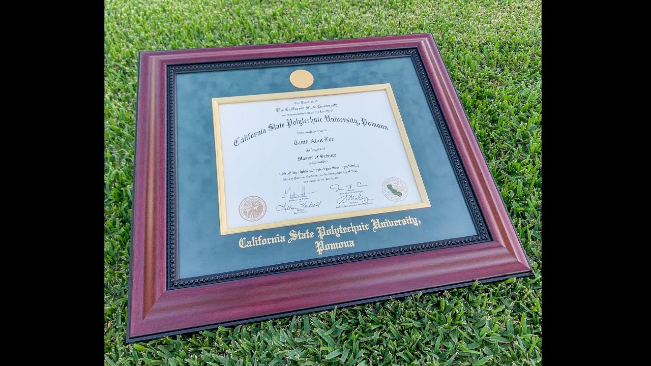 Framing my Master's Degree 💚💛