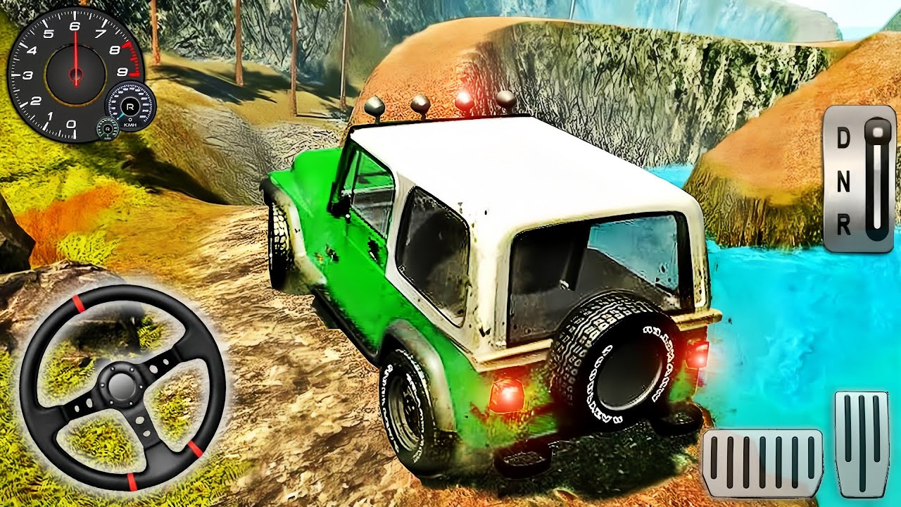 4x4 Offroad Jeep Driving Simulator 3D - Drive SUV 4x4 jeep Offroad Game - Android GamePlay