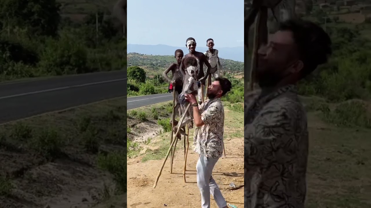 Banna Tribe Stick Walking #bannatribe #tribe #stickwalk #ethiopia #africa