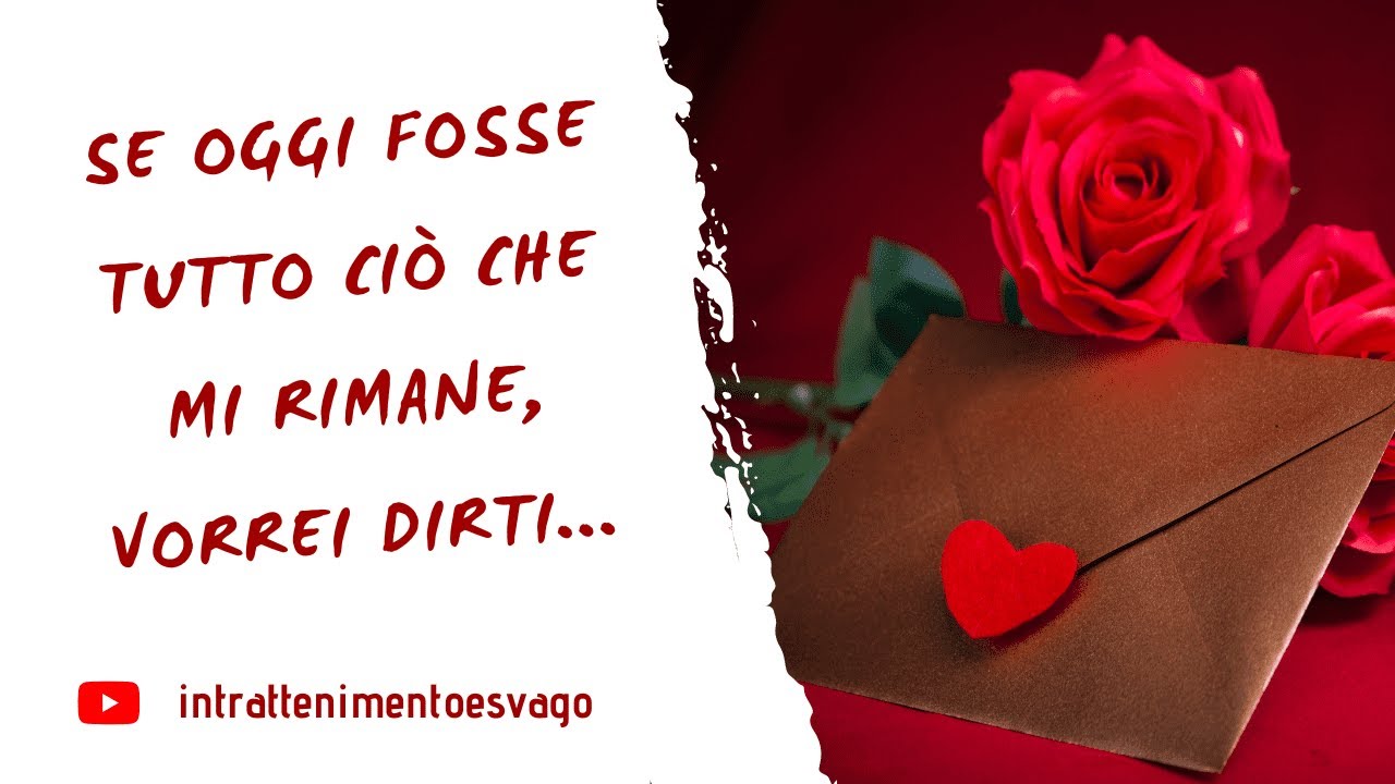 Commuovente DEDICA d'AMORE per chi ami!