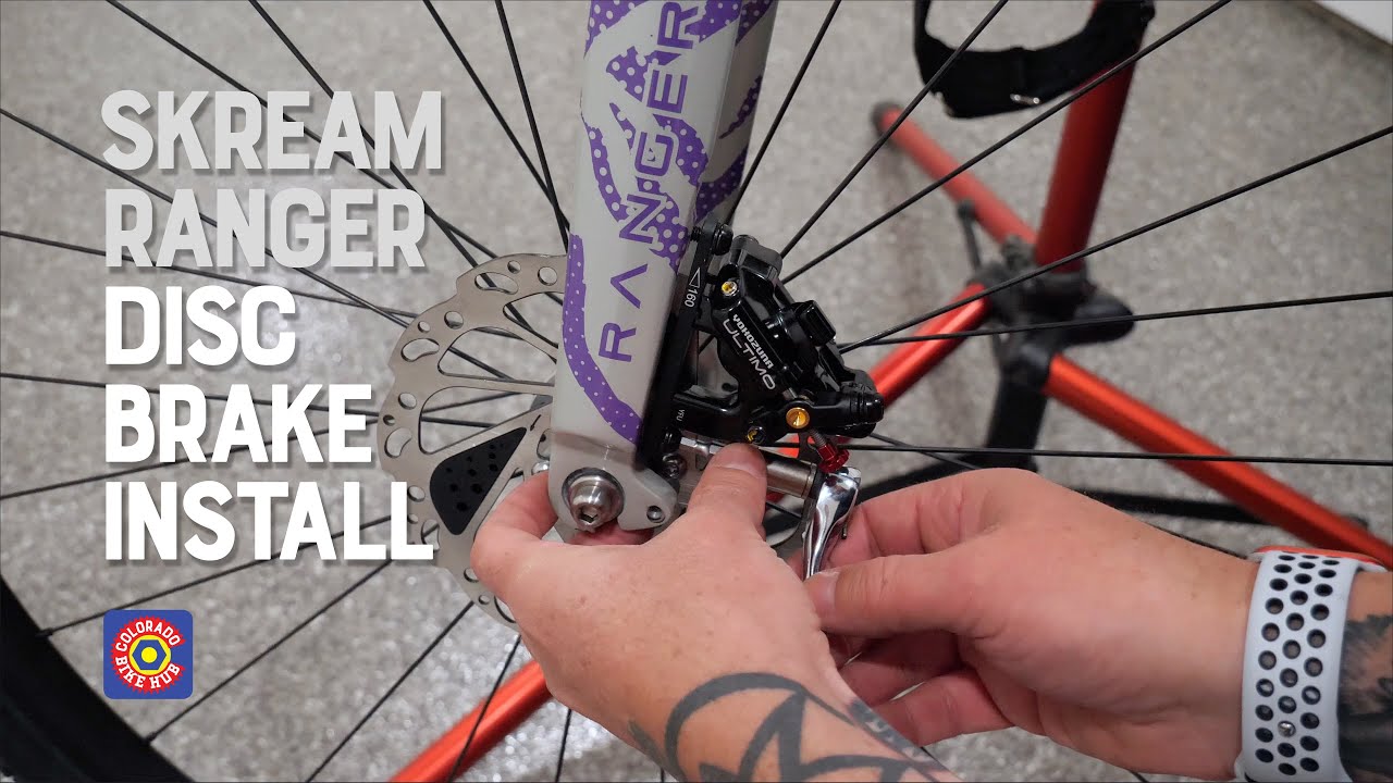 Skream Ranger Fixed Gear Bicycle - Tracklocross Hybrid Disc Brake Install 2021