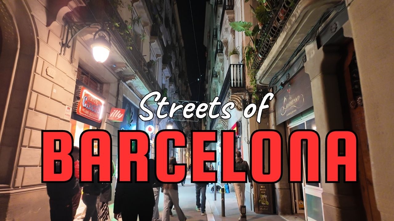 Inside Barcelona's Lively Nightlife District | 4K Evening Walk