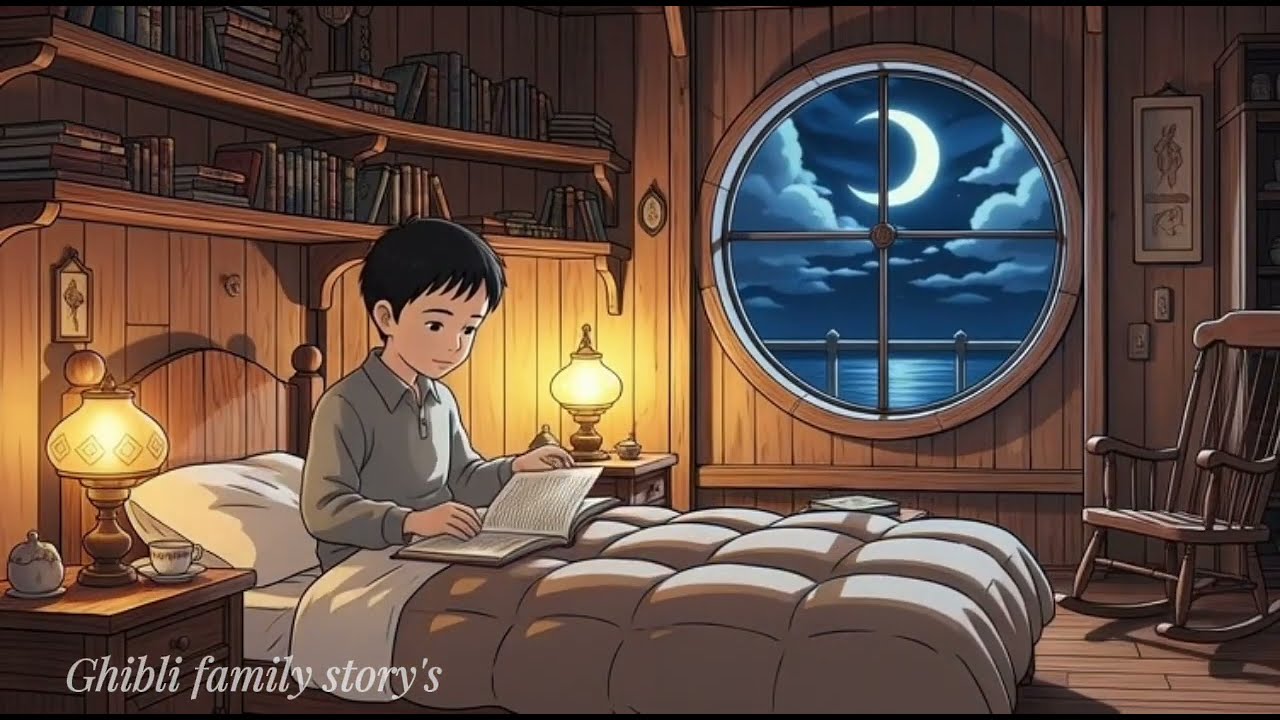 Lighthouse Keeper’s Quiet Life by the Sea | Ghibli Inspired Animation