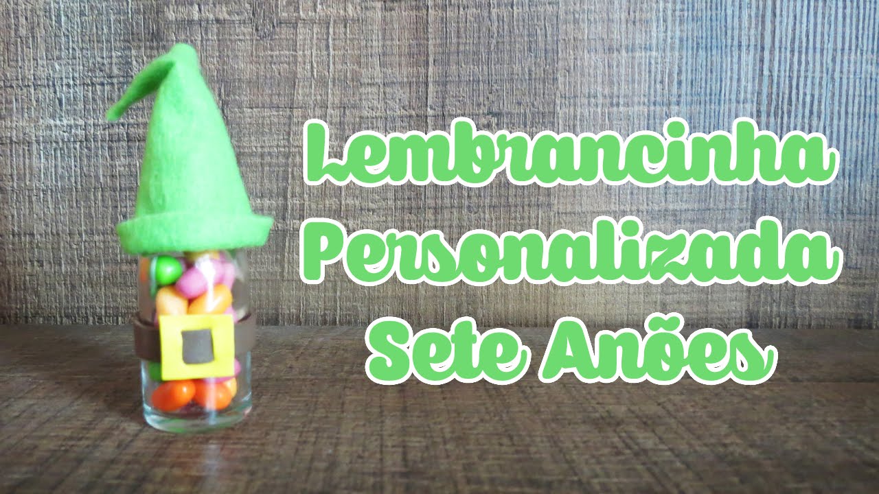 DIY | Lembrancinha Personalizada 7 Anões | Festa Branca de Neve