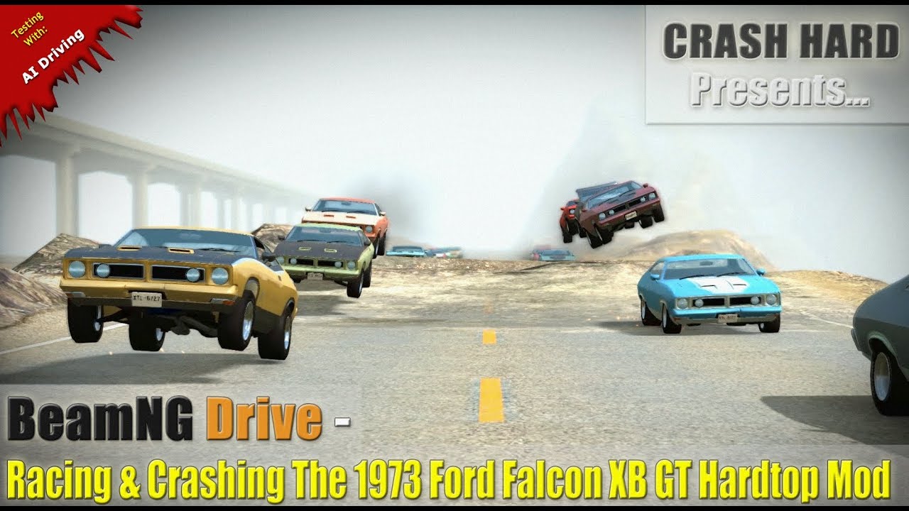 BeamNG Drive - Racing & Crashing The 1973 Ford Falcon XB GT Hardtop Mod