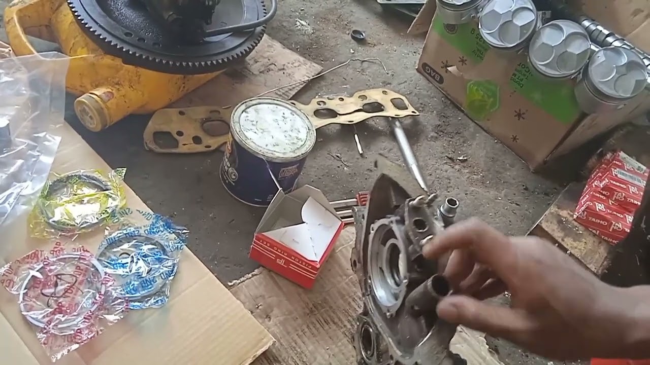 rakit mesin zebra 1.3 pakai piston jenong, putus timing belt aman