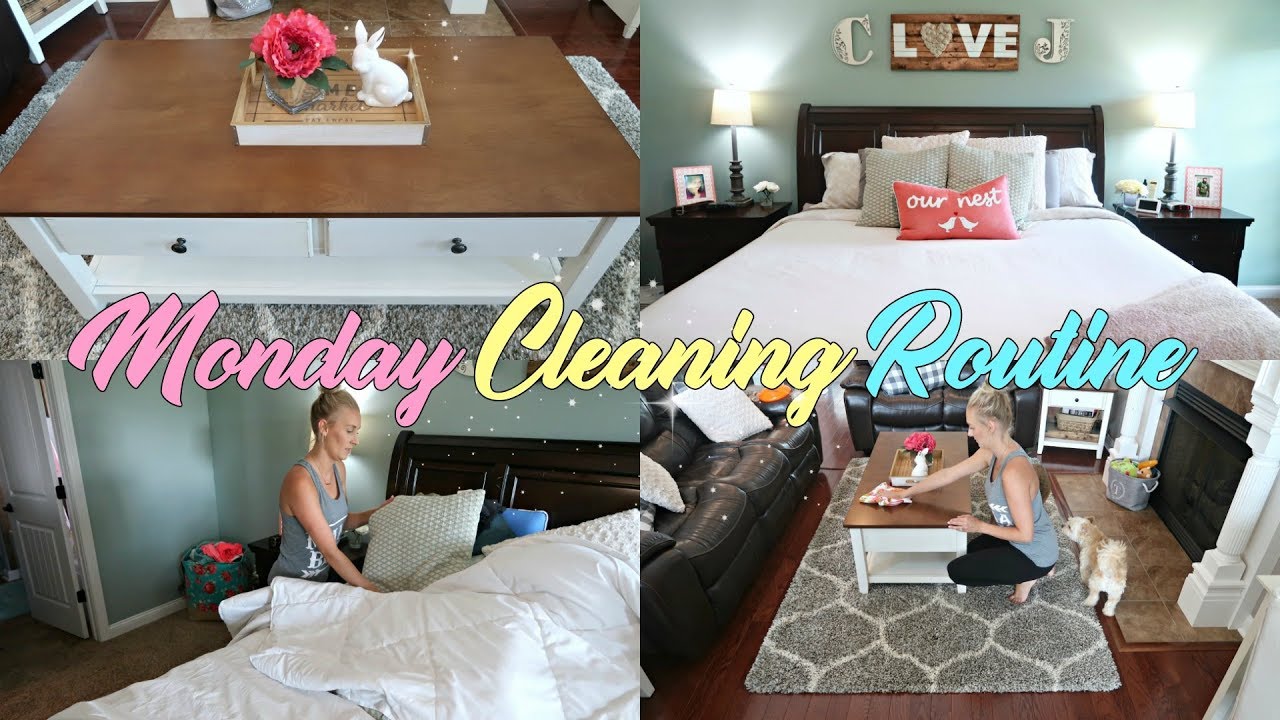 CLEAN WITH ME 2018-MONDAY CLEANING ROUTINE//EXTREME CLEANING MOTIVATION