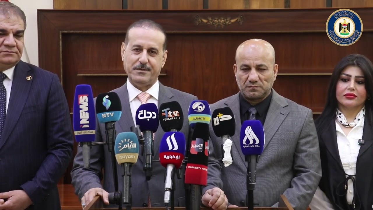 المؤتمرالصحفي للمنسق العام لشؤون المحافظات د.أحمدالفتلاوي بشأن تخصيص الأراضي للكوادر التربوية بديالى