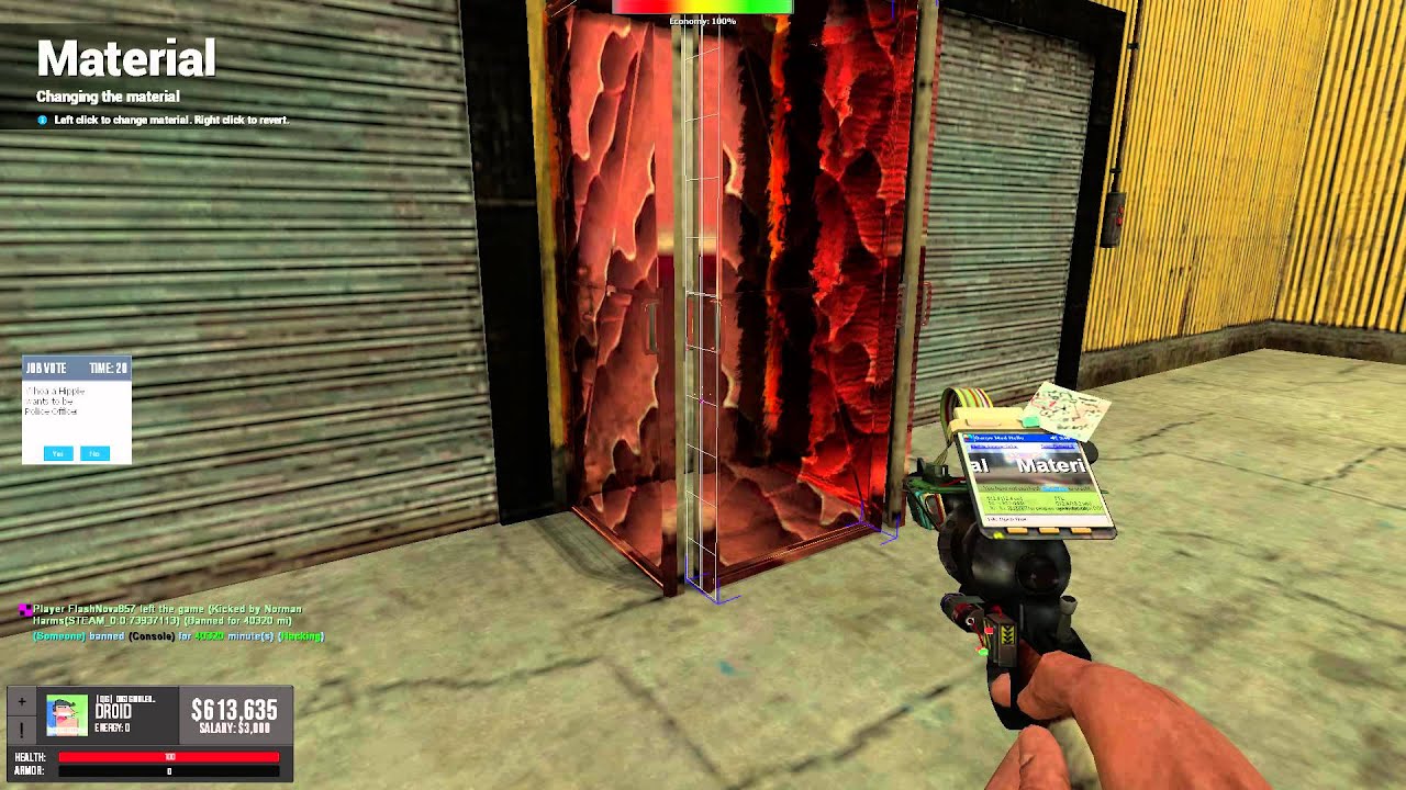 DarkRP One way door Garrys mod