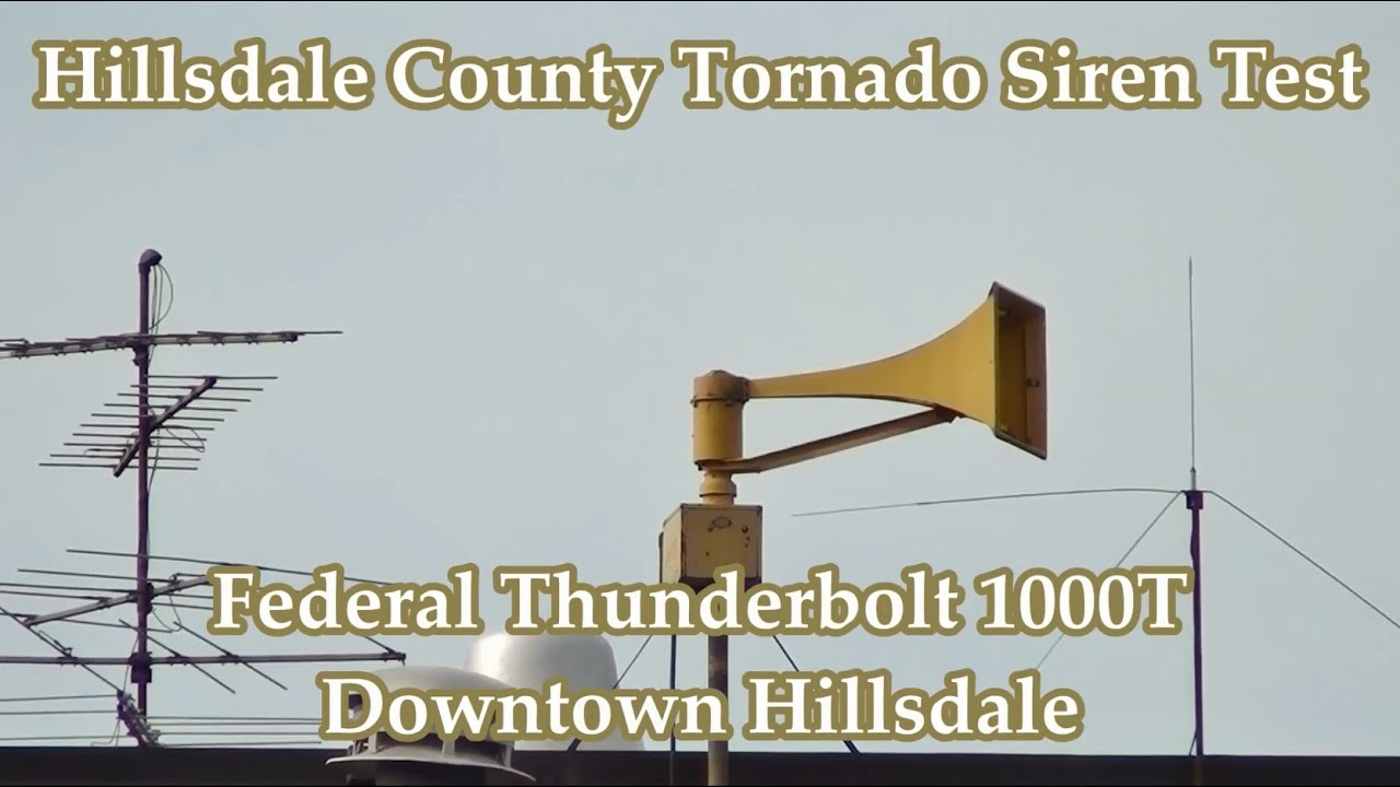 Hillsdale, MI Thunderbolt 1000T Siren Test 6-1-15