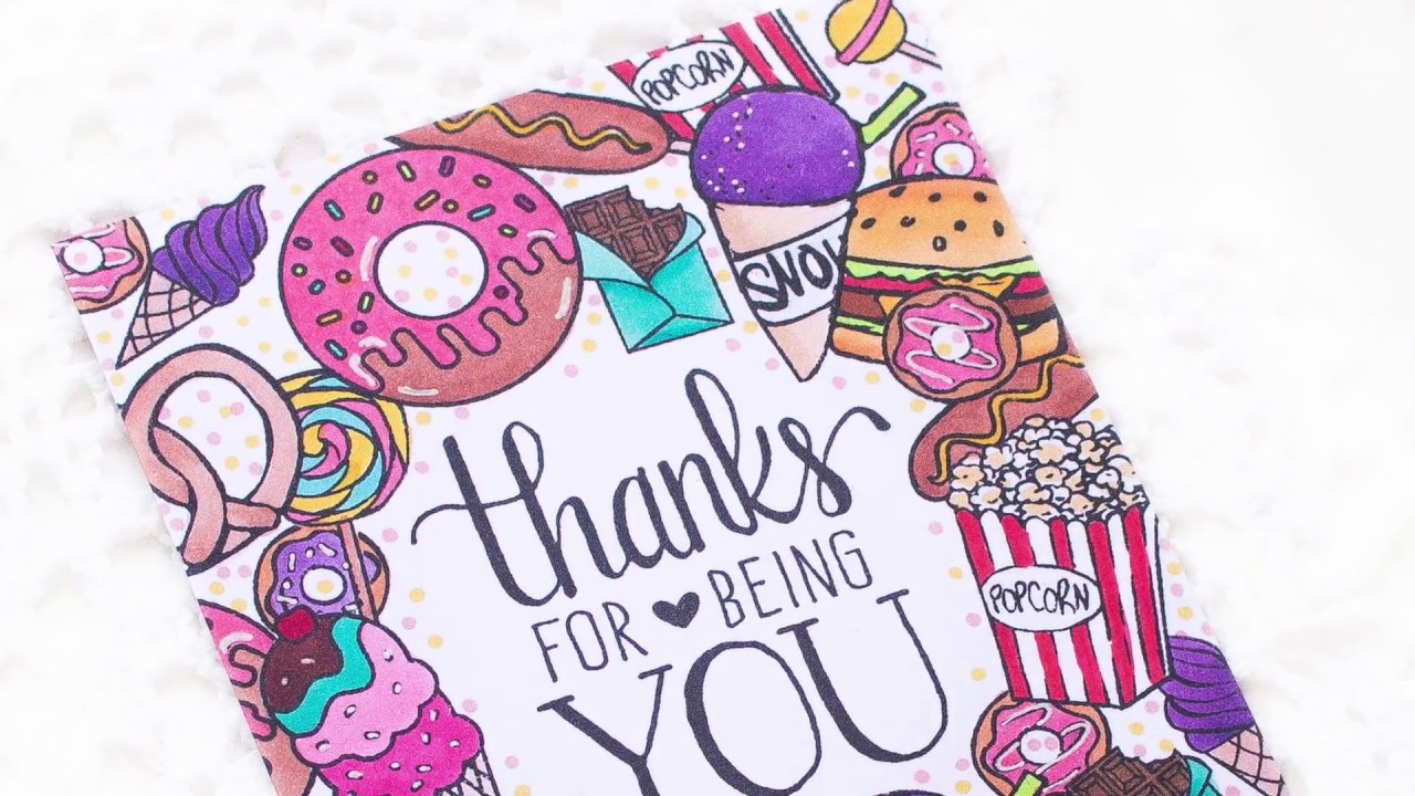 How to Make One-Layer Card by Mixing Stamp Sets (feat. Hero Arts Stamps & Copic Sketch Markers)