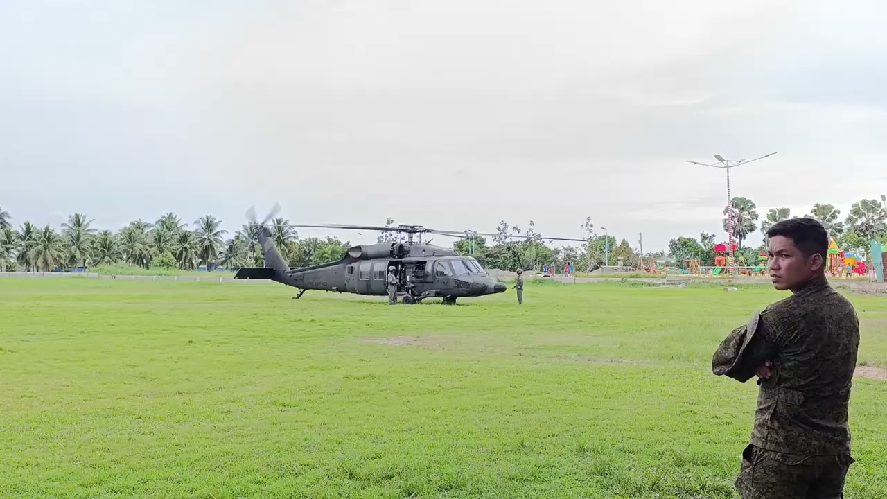 Tagum city, Eco Park h elicopter takeoff 