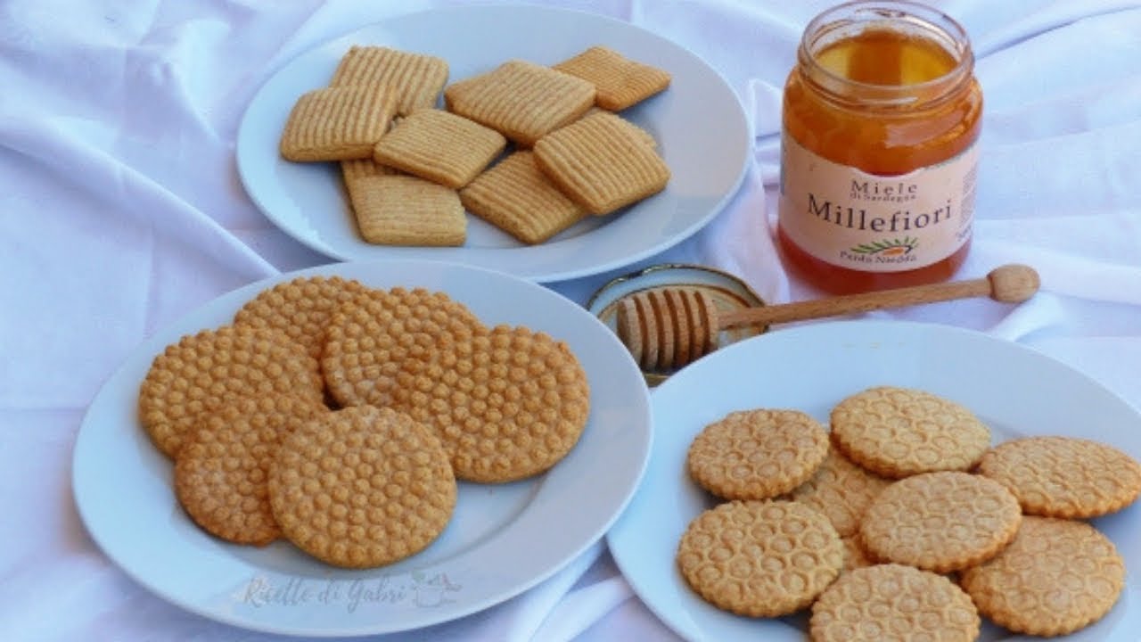 BISCOTTI AL MIELE facili e veloci! prendi lo SCHIACCIAPATATE ! - RICETTE DI GABRI