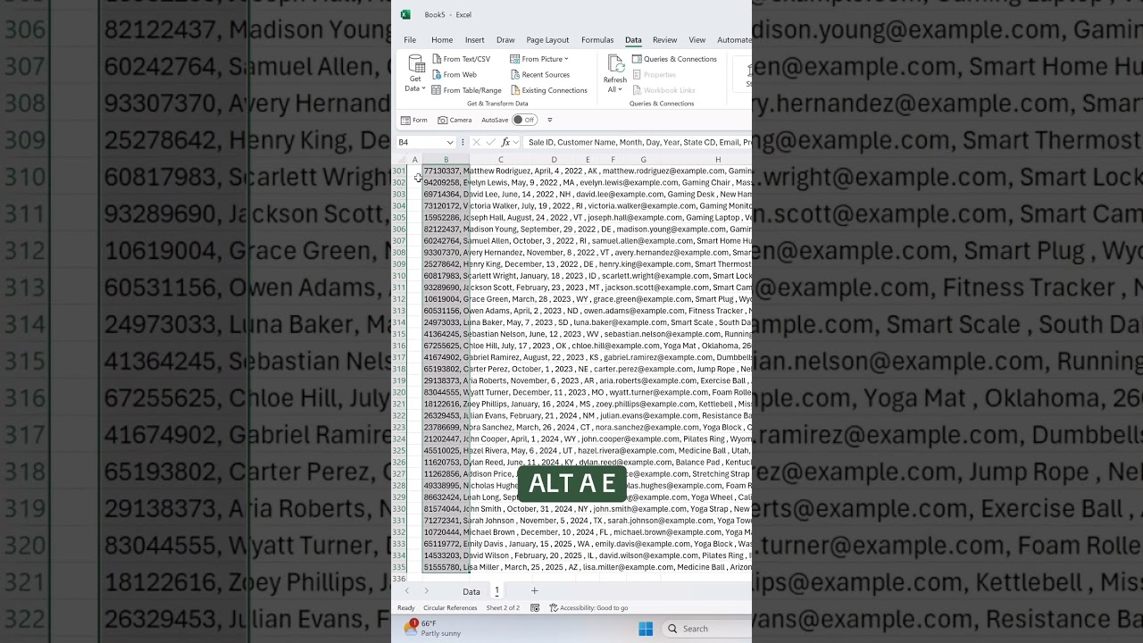How to clean messy CSV data using Text to Columns. 🤯 