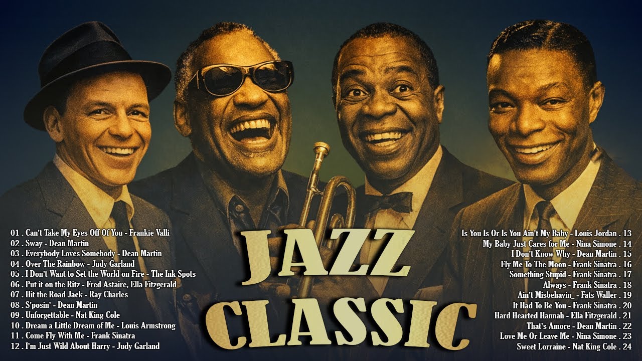 Frank Sinatra, Nat King Cole, Ella Fitzgerald, Dean Martin | Timeless Vintage Jazz