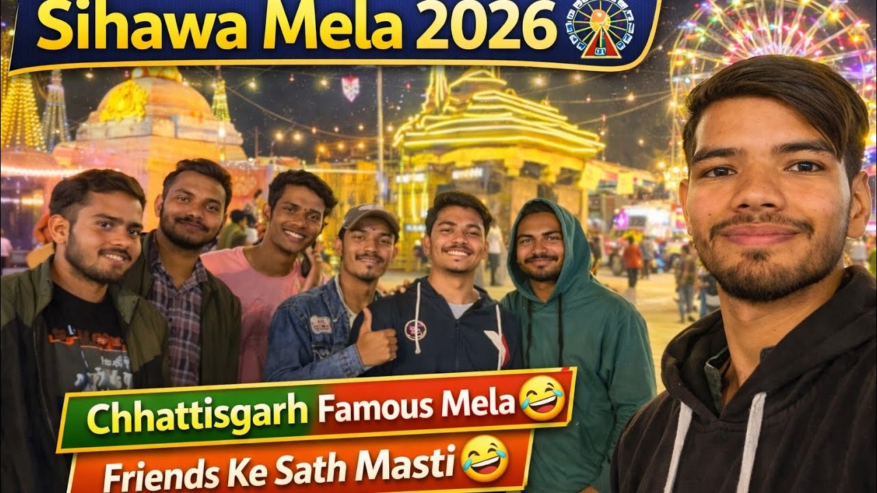 “काणेश्वर महादेव मंदिर का मनोरम दृश्य : सिहावा माघ पूर्णिमा मेला” DOSTO KE SHAT GYE MELA