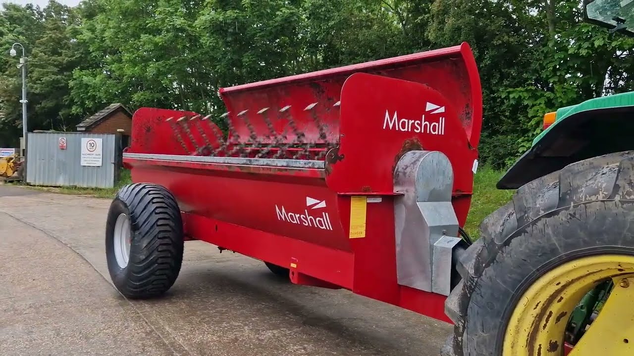 2022 Marshall MS105 9 Ton rotary muck spreader 22954