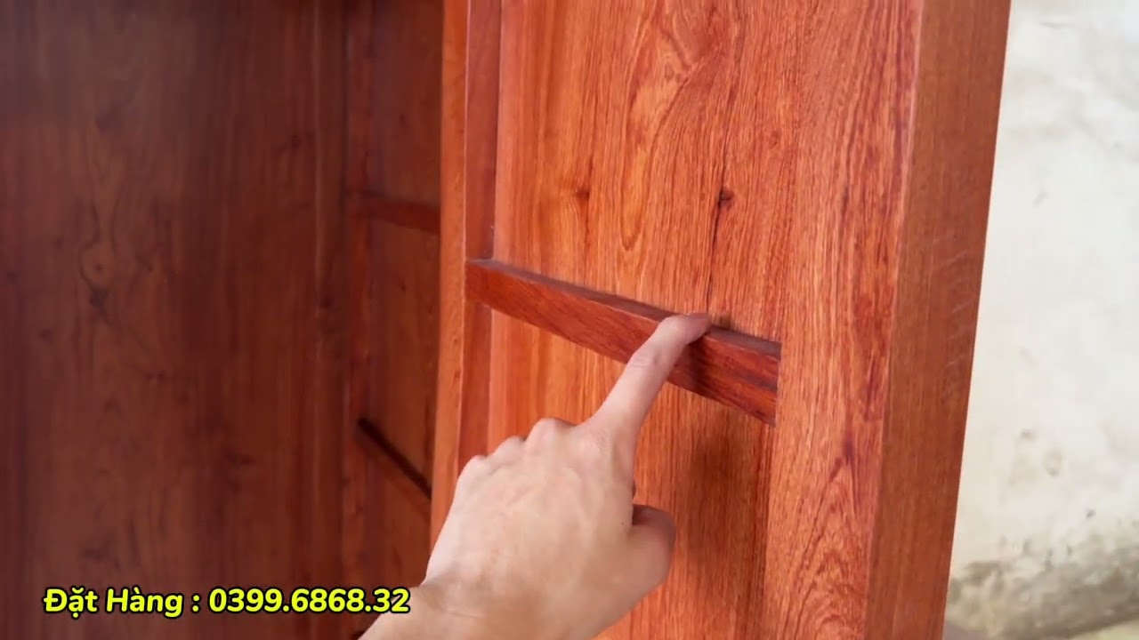Báo Giá Công Khai chiếc tủ áo 3 Buồng 4 Cánh Gỗ Hương Đá 