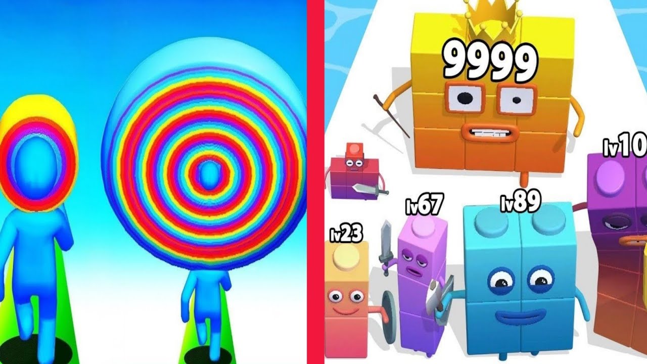 Layer Man 3D vs Merge Number Cube - MAX LEVEL Gameplay? 