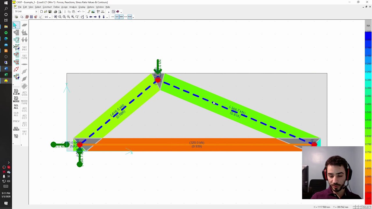 Strut and Tie Modeling as per ACI 318-19 (Deep Beam)