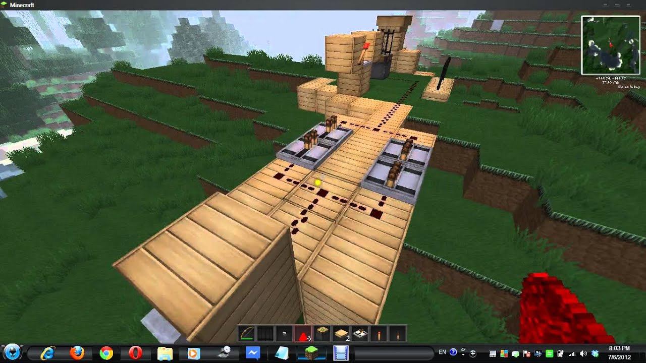 Minecraft: Single use button (easy to build)