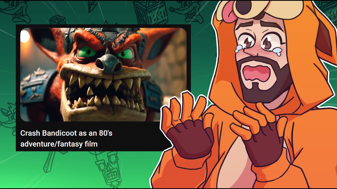 Gabs Reagindo aos BIZARROS VÍDEOS DE CRASH BANDICOOT NOS ANOS 80