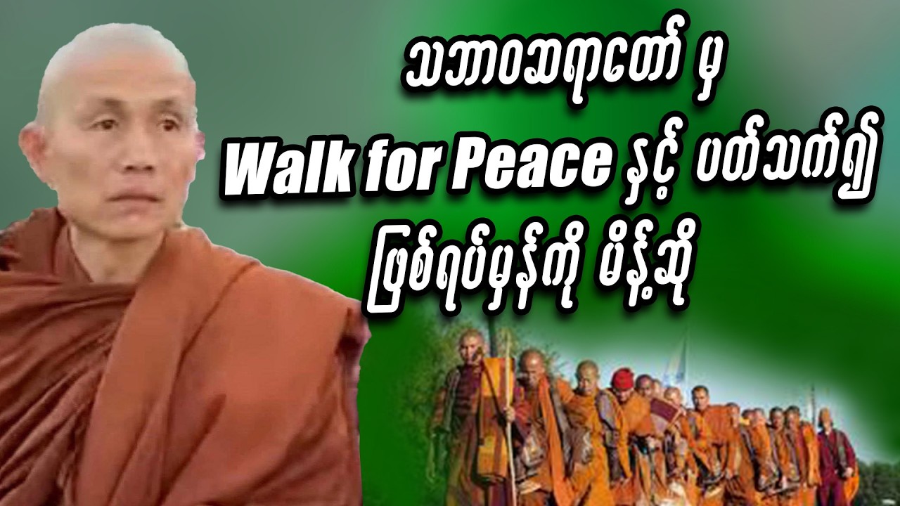 သဘာ၀ဆရာတော် မှ Walk For Peace နှင့်ပတ်သက်၍ ဖြစ်ရပ်မှန်ကို မိန့်ဆို #miwyne #မိဝိုင်း #entertainment