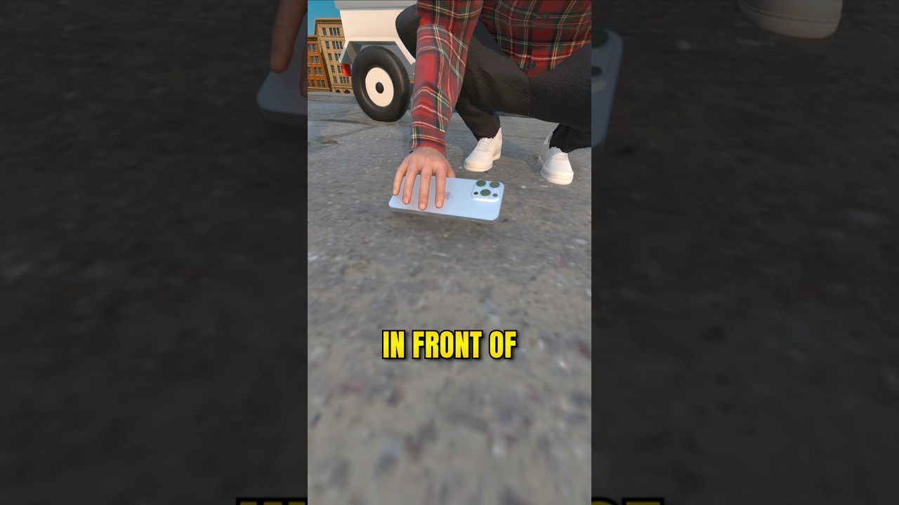 He superglued his iPhone to the ground AND GOT RICH