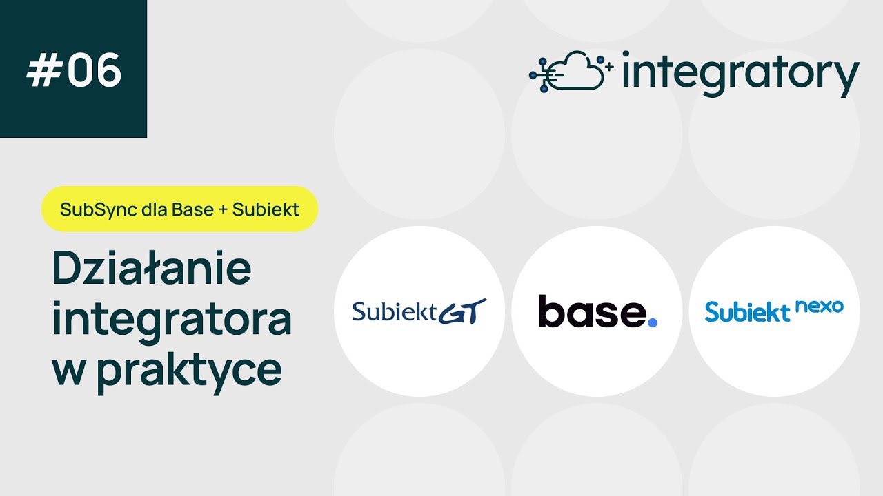 Działanie integratora w praktyce: SubSync dla Base + Subiekt