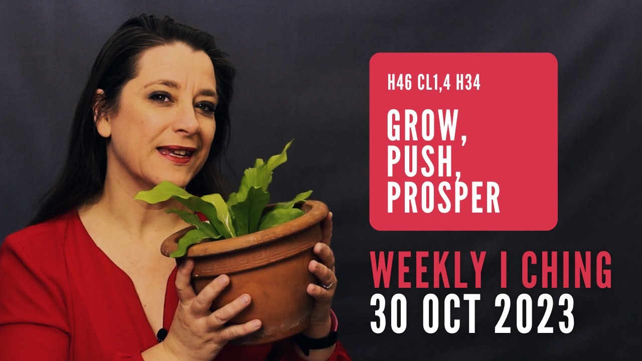 Grow, Push, Prosper // Weekly I Ching 30 Oct-5 Nov 2023 // Hexagram 46 & 34