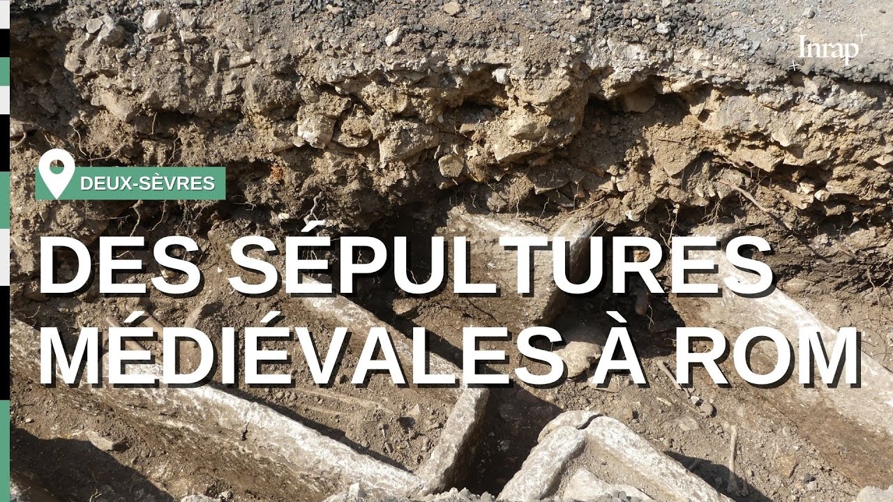 Un vaste cimetière médiéval mis au jour à Rom (Deux-Sèvres)