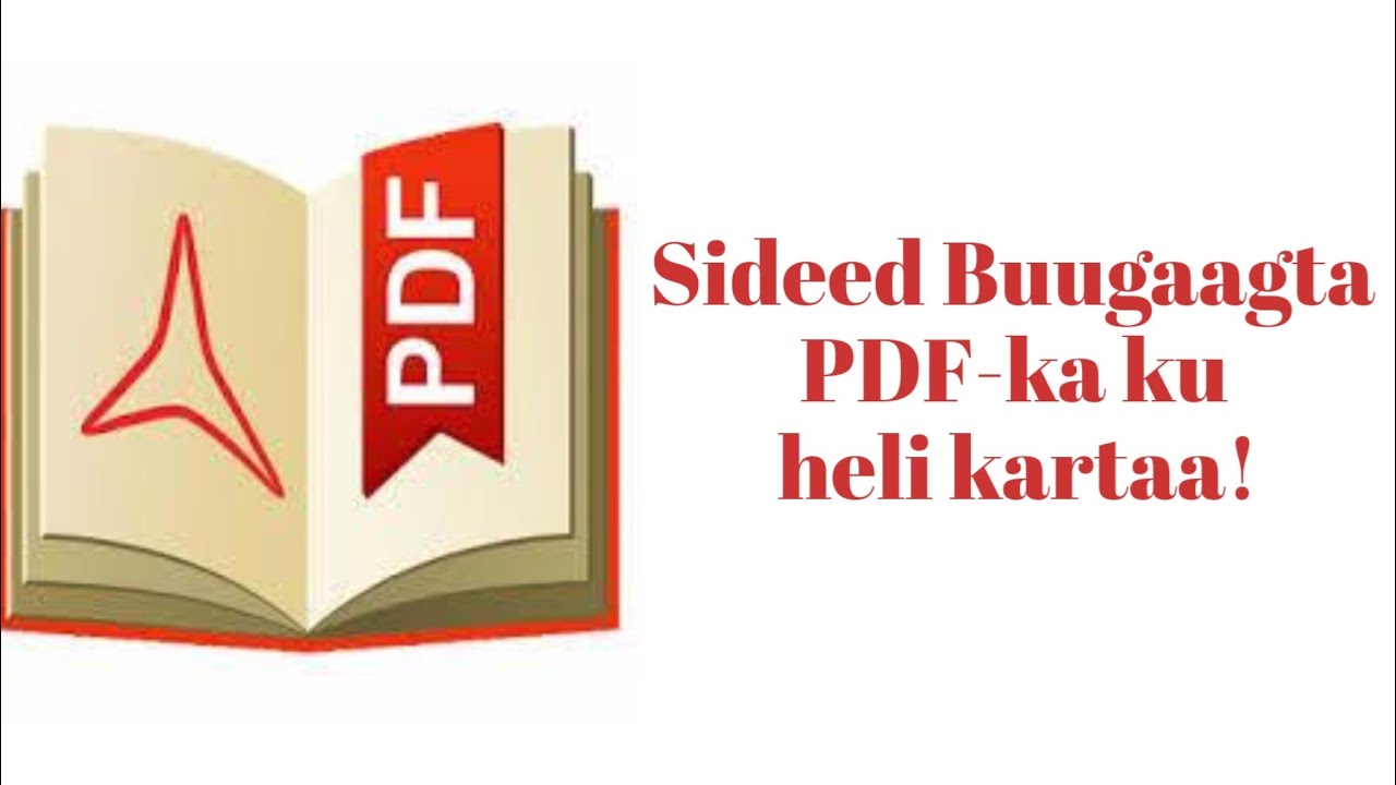 sidee buugaagta pdf-ka ku heli kartaa!