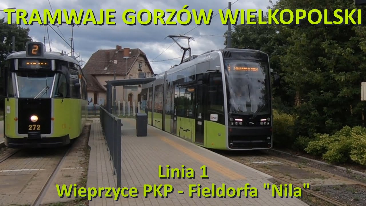 Tramwaje Gorzów. Linia 1 Wieprzyce PKP - Fieldorfa 
