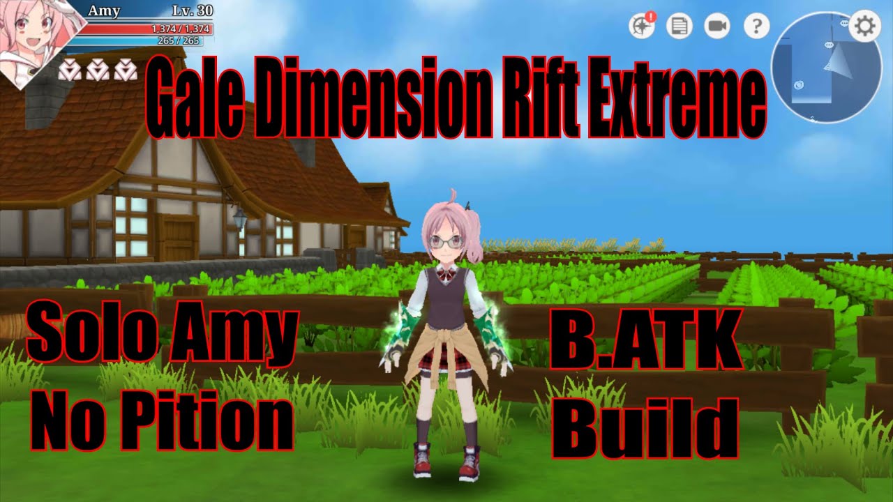 Amy Basic Attack Build Solo Gale Dimension Rift Extreme No Potion - Epic Conquest 2