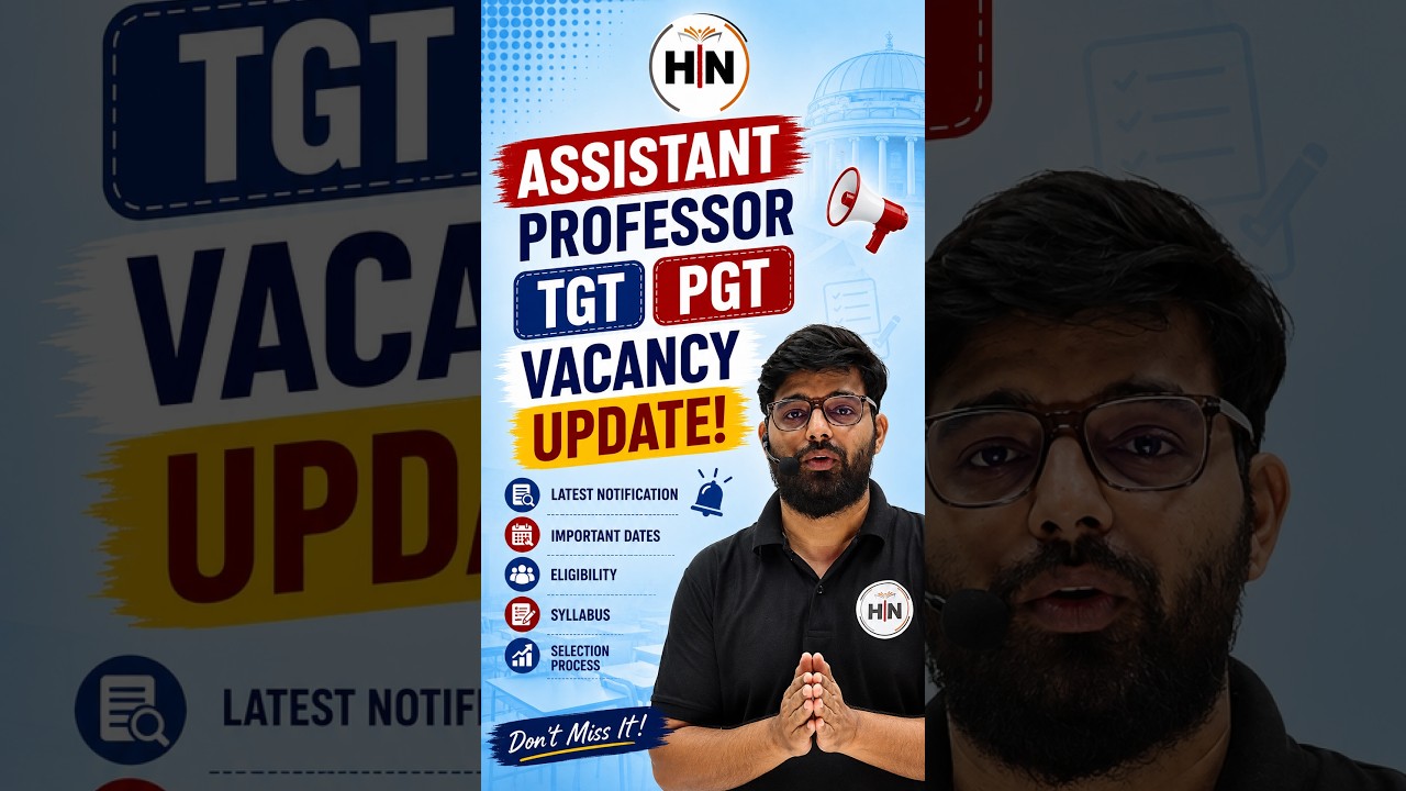 Assistant Professor TGT PGT Vacancy Update! #assistantprofessor #tgtpgt #shorts #trending