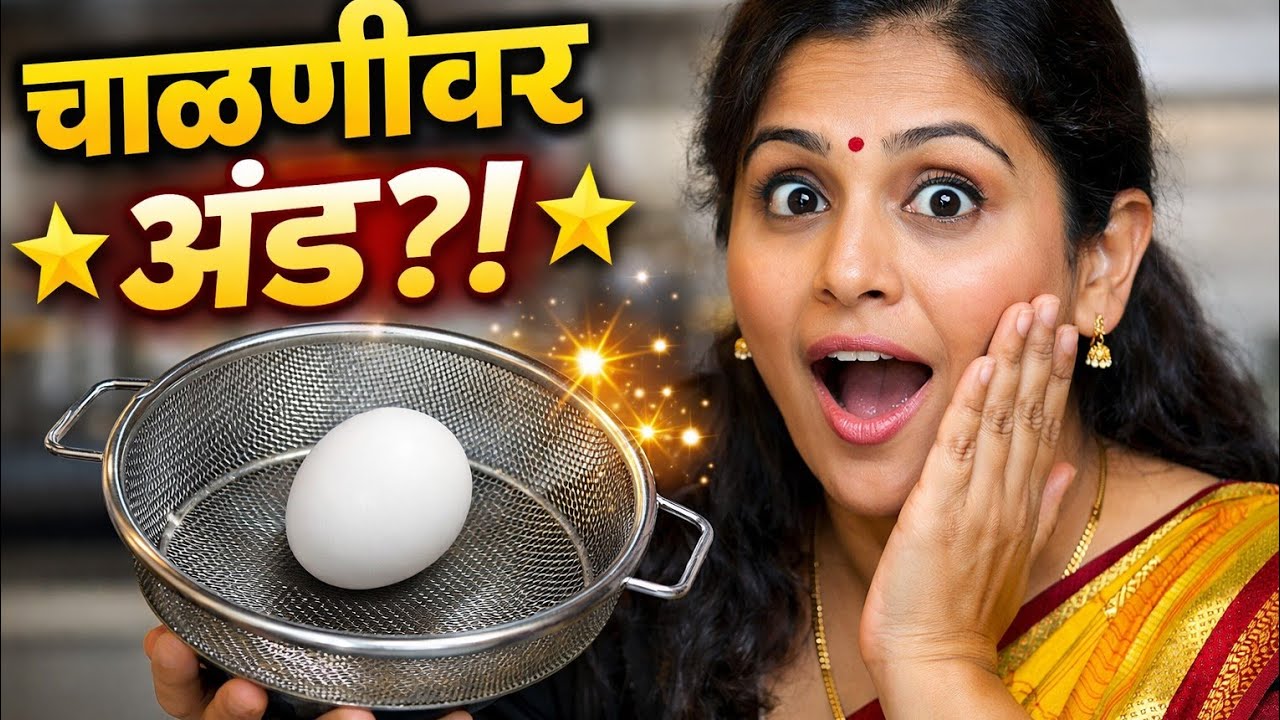अंडी न उकळता आजवर माहीत नसलेली ट्रिक वापरून बनवा अंड्याची नवीन रेसिपी |चाळणीवर अंडी🤔 New Anda Recipe