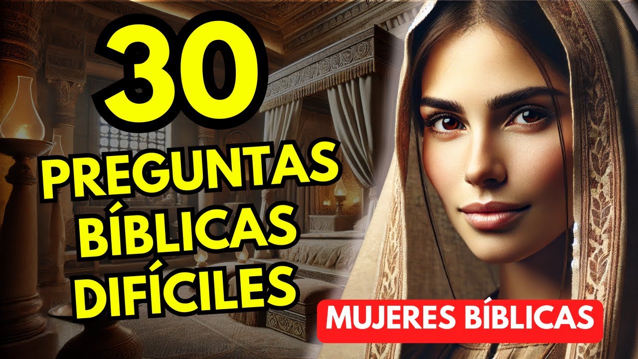 ¡Solo el 1% Acierta! 😱 30 Preguntas Bíblicas DIFÍCILES de las Mujeres de la Biblia 📖 | Quiz Bíblico