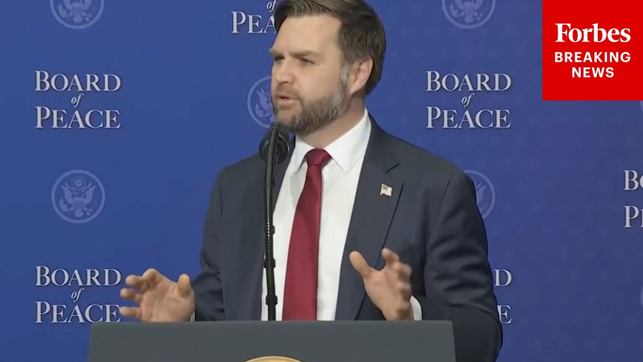 FULL REMARKS: JD Vance Discusses Efforts To Secure Israel-Gaza Peace At 'Board Of Peace' Event
