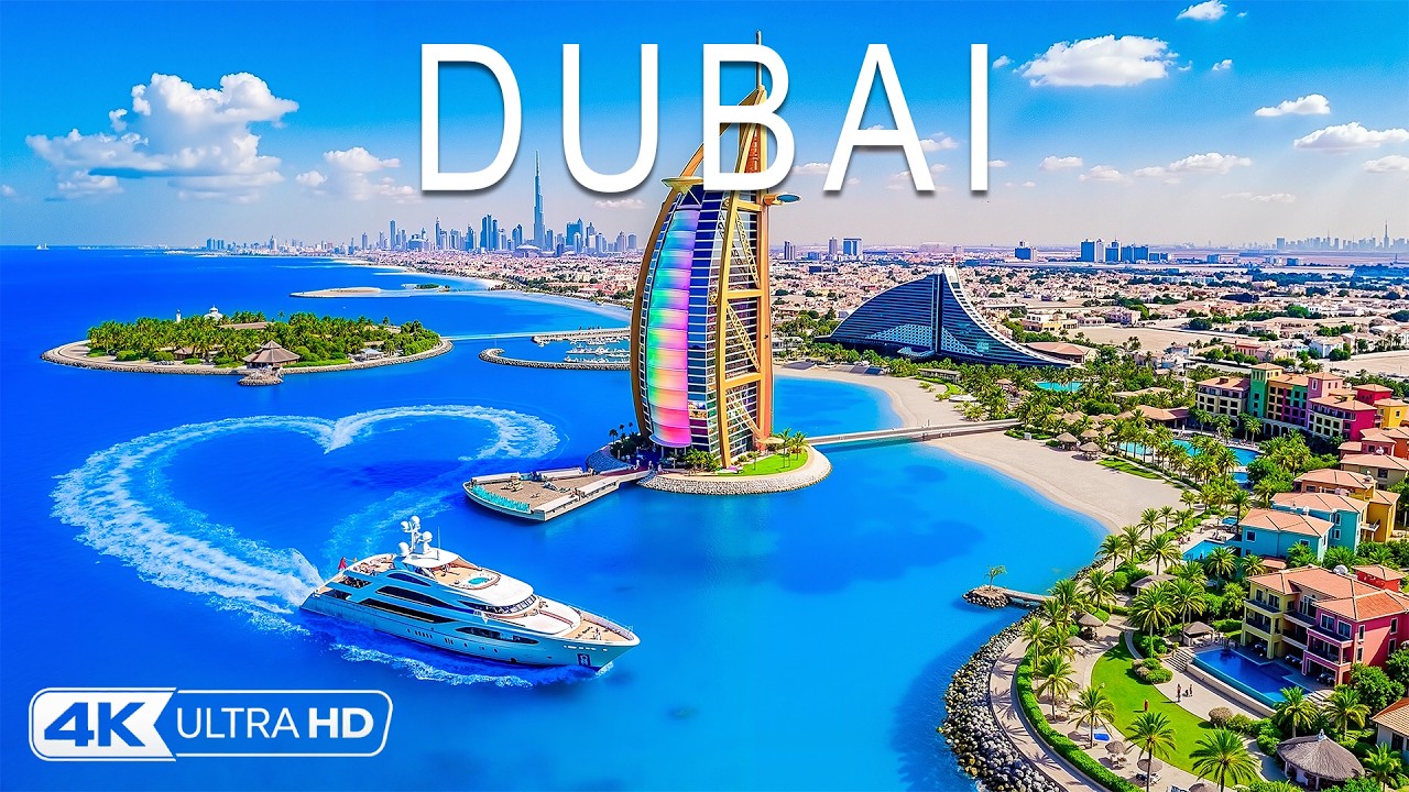 Dubai 4K Drone Footage 🇦🇪  Futuristic Skyline, Luxury Coastline & Desert Wonders