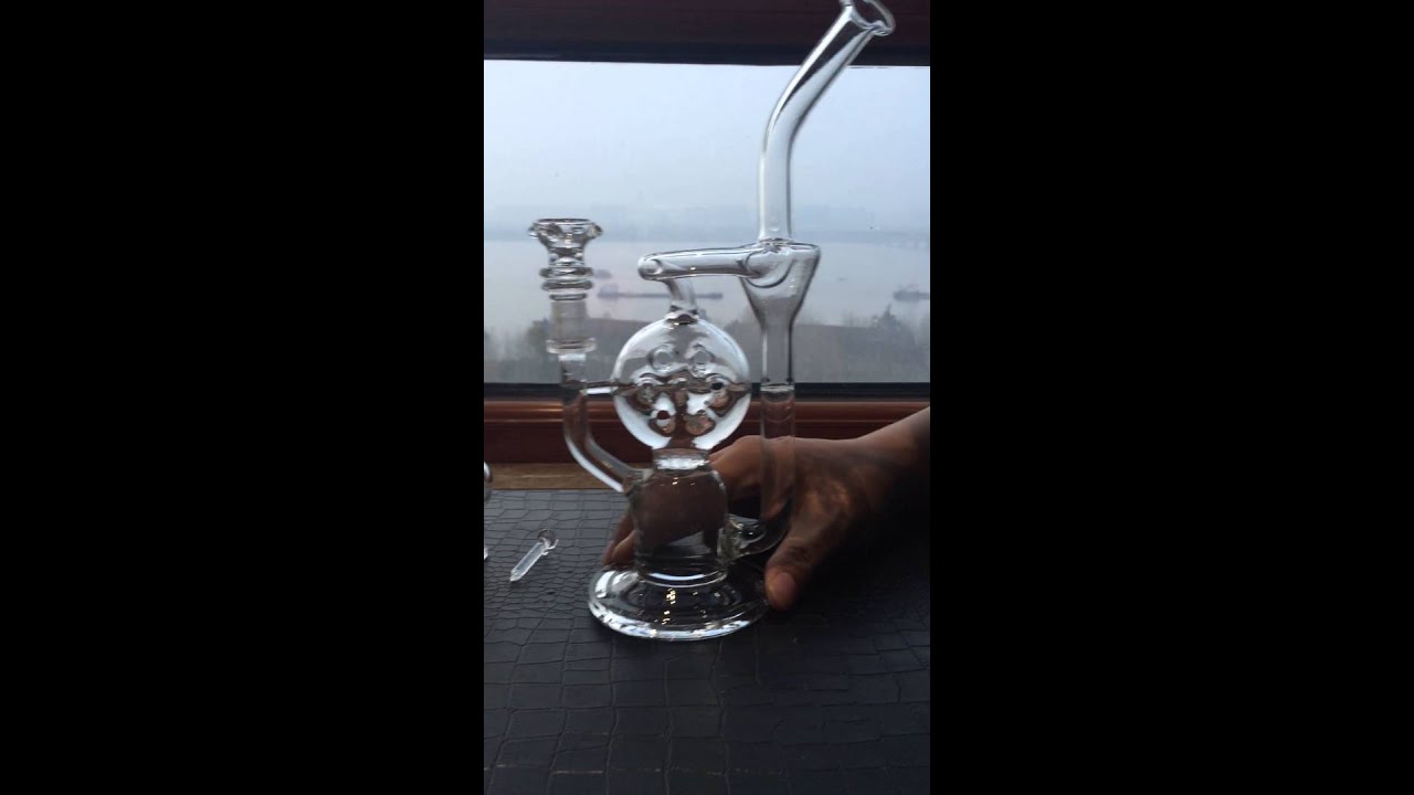 Swiss Honeycomb Recycler Dab Rig glass bong water pipes
