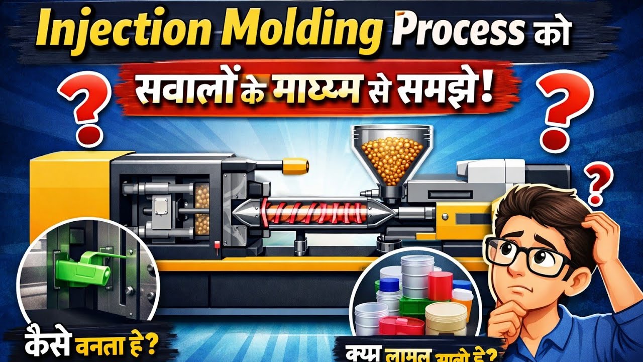 Injection Molding Process को सवालो के माध्यम से हिन्दी में समझे (For Online Course - 9760472074)