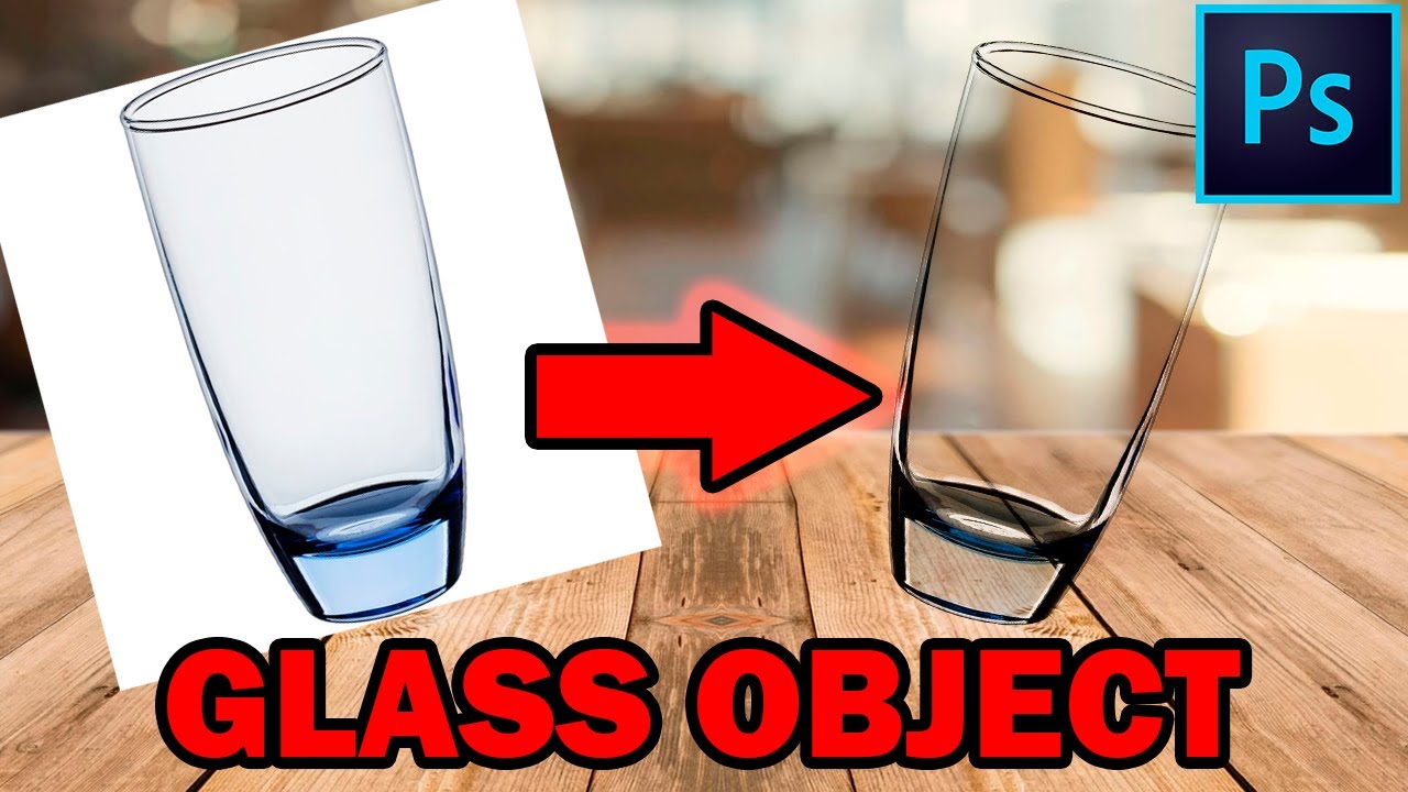 How to cut a glass object (Photoshop tutorial)