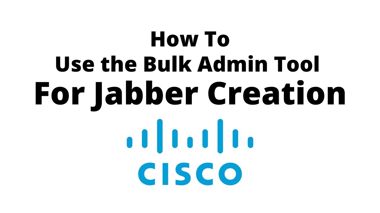 Массовые профили Cisco Jabber в CUCM!