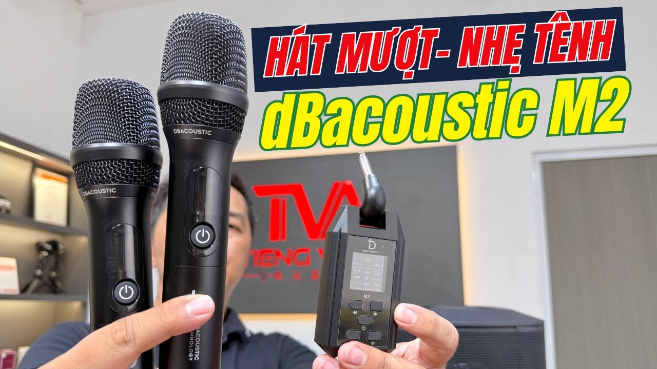 Micro không dây dBAcoustic M2 | Mic Echo cho Bose S1 Pro Plus, Everse 8, JBL...