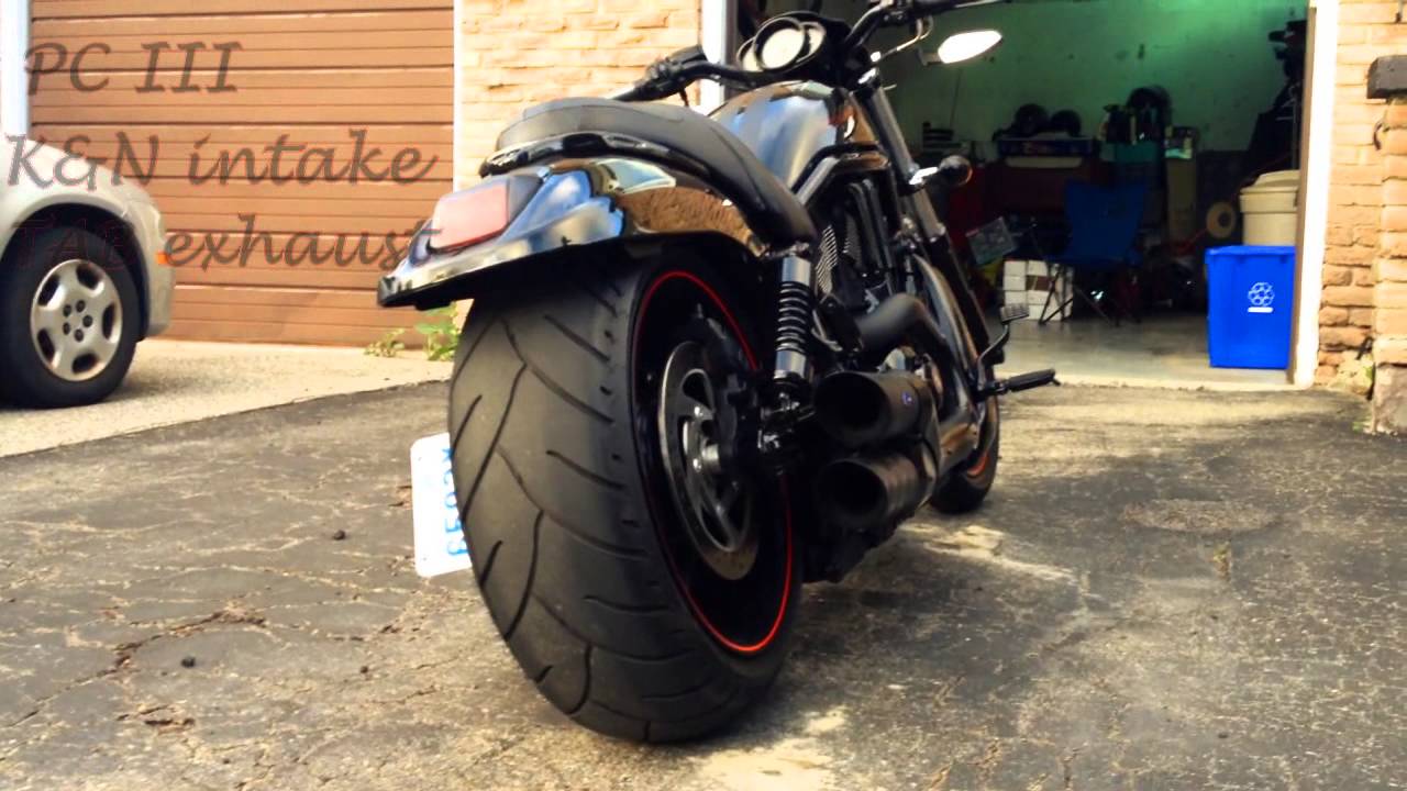 Harley Night Rod w/HID 6000k & TAB exhaust