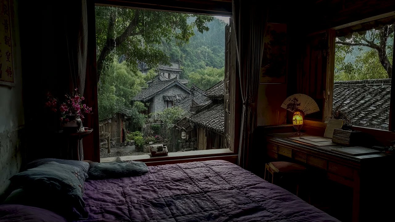 Relaxing Mountain Rain Sounds for Deep Sleep, Focus & Meditation | Calming Rain for Stress Relief